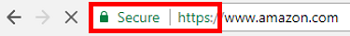 Secure webpage URL prefix