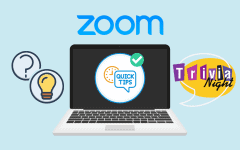 Zoom app being used for trivia night