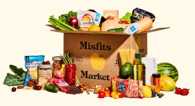 misfits market grocery box with fresh produce