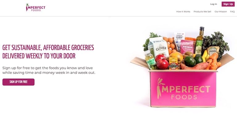 Imperfect Foods homepage